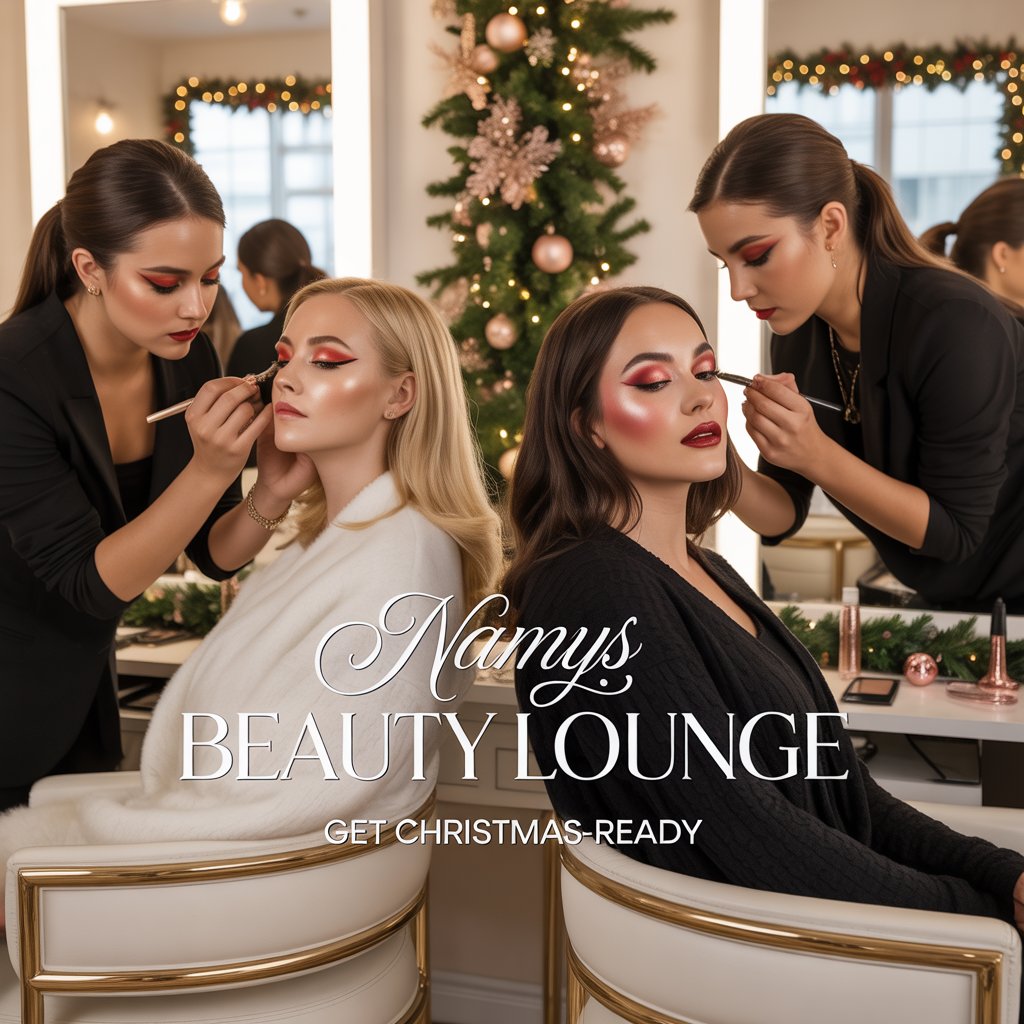 Get Christmas-Ready with Namys Beauty Lounge: Glow All Season Long!